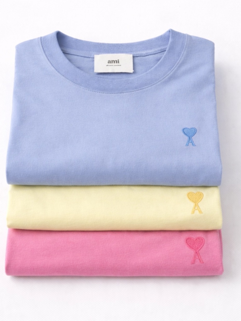 AMI Paris 3-Pack T-Shirts XXL Unisex – Ami de Coeur Embroidered